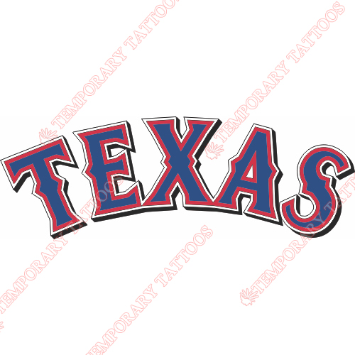 Texas Rangers Customize Temporary Tattoos Stickers NO.1974